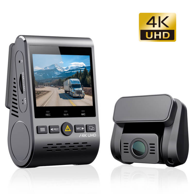 4K 3 Channel Dash Camera, 5G WiFi front and rear cameras and