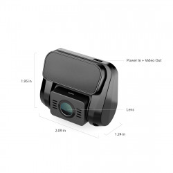 A129 Plus Duo Dual Channel Dash Cam Front 2K 1440P + Rear 1080P Wi-Fi GPS Dash  Camera