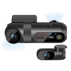 VIOFO T130 2 Channel Dash Cam, Front Inside/Cabin 1440P+1080P Dual Channel  Car Dash Camera, Built-in WiFi GPS, IR Night Vision, Supercapacitor