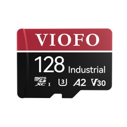 VIOFO 128GB Industrial Grade microSD Card, U3 A2 V30 High Speed Memory Card with Adapter, Support Ul