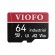 VIOFO 64GB Industrial Grade microSD Card, U3 A2 V30 High Speed Memory Card with Adapter, Support Ult