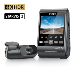 VIOFO A229 Pro 3 Lens 4K + 2K + 1080P, Dual STARVIS 2, HDR vorne hinten  innen Dashcam Auto, Sprachsteurung & 5GHz Wi-Fi Autokamera, Ultrapräzises  GPS, Super Nachtsicht 2.0, Sprachausgabe, 512 GB