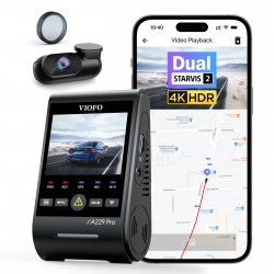 A229 Pro Dash Cam Front and Rear