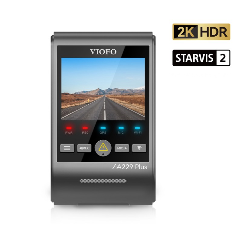 VIOFO A229 Pro 4K + 2K Dual STARVIS 2, HDR Vorne hinten Dashcam Auto,  Sprachsteurung & 5GHz Wi-Fi Wlan Autokamera, Ultrapräzises GPS mit CPL  Filter, Super Nachtsicht 2.0, Sprachausgabe, bis 512 GB