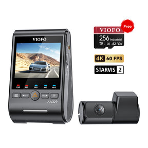 VIOFO A329 2CH First 4K 60FPS Front and 2K Rear Wi-Fi 6 Dash Cam HDR with Sony STARVIS 2 Sensors Support SSD Storage