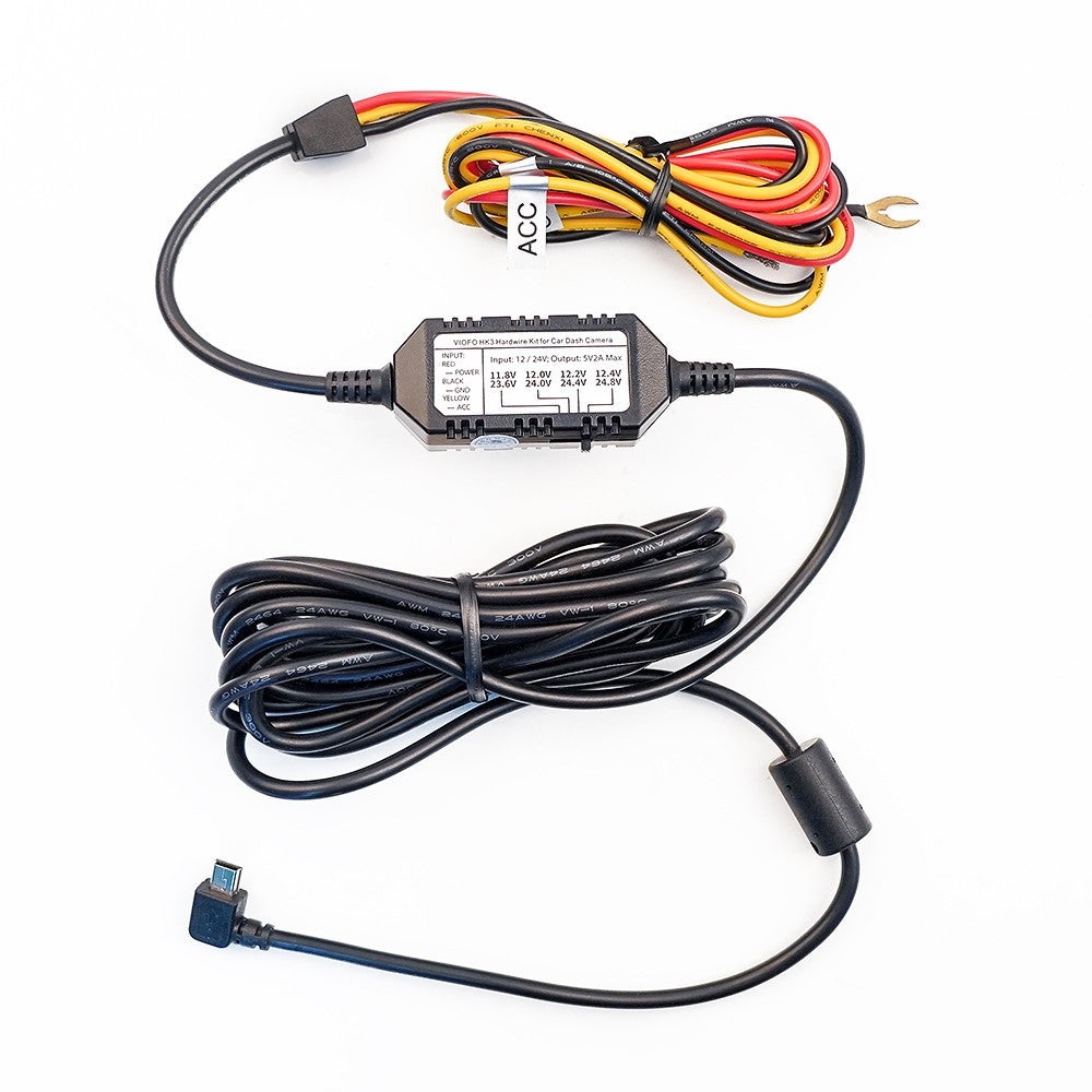 VIOFO Mini HK3 ACC Hardwire Kit Cable For A119V3/A129 Duo/A129 Duo IR/A129 Plus Duo/A129 Pro Duo