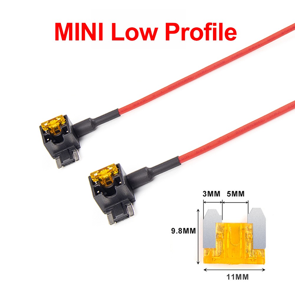 2PCS Circuit Fuse Tap with ATO, Mini, Micro2, Mini Low Profile Adapter Holder