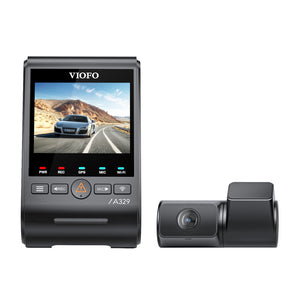 VIOFO A329 2CH First 4K 60FPS Front and 2K Rear Wi-Fi 6 Dash Cam HDR with Sony STARVIS 2 Sensors Support SSD Storage