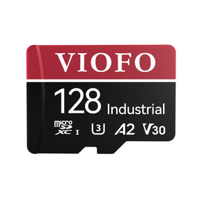 VIOFO 128GB Industrial Grade microSD Card, U3 A2 V30 High Speed Memory Card with Adapter, Support Ultra HD 4K Video Recording