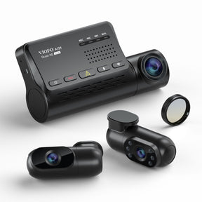 A139 3CH 3 Channel Dash Cam Front 2K 1440P + Interior 1080P + Rear 1080P 5GHz Wi-Fi GPS Dash Camera