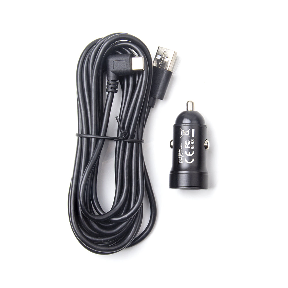 A119 MINI/A119 MINI 2 Type-C Dual USB Car Charger with 11.48 ft Power Cable