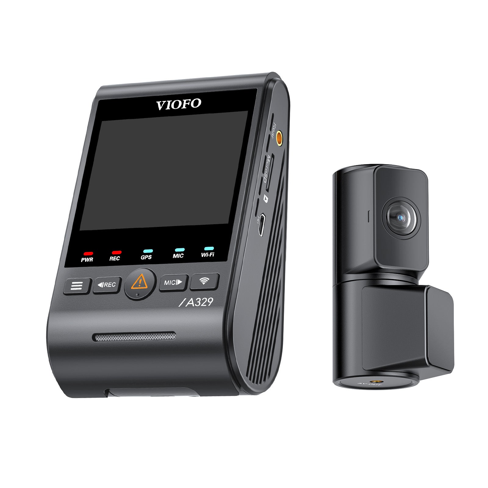 VIOFO A329 2CH First 4K 60FPS Front and 2K Rear Wi-Fi 6 Dash Cam HDR with Sony STARVIS 2 Sensors Support SSD Storage