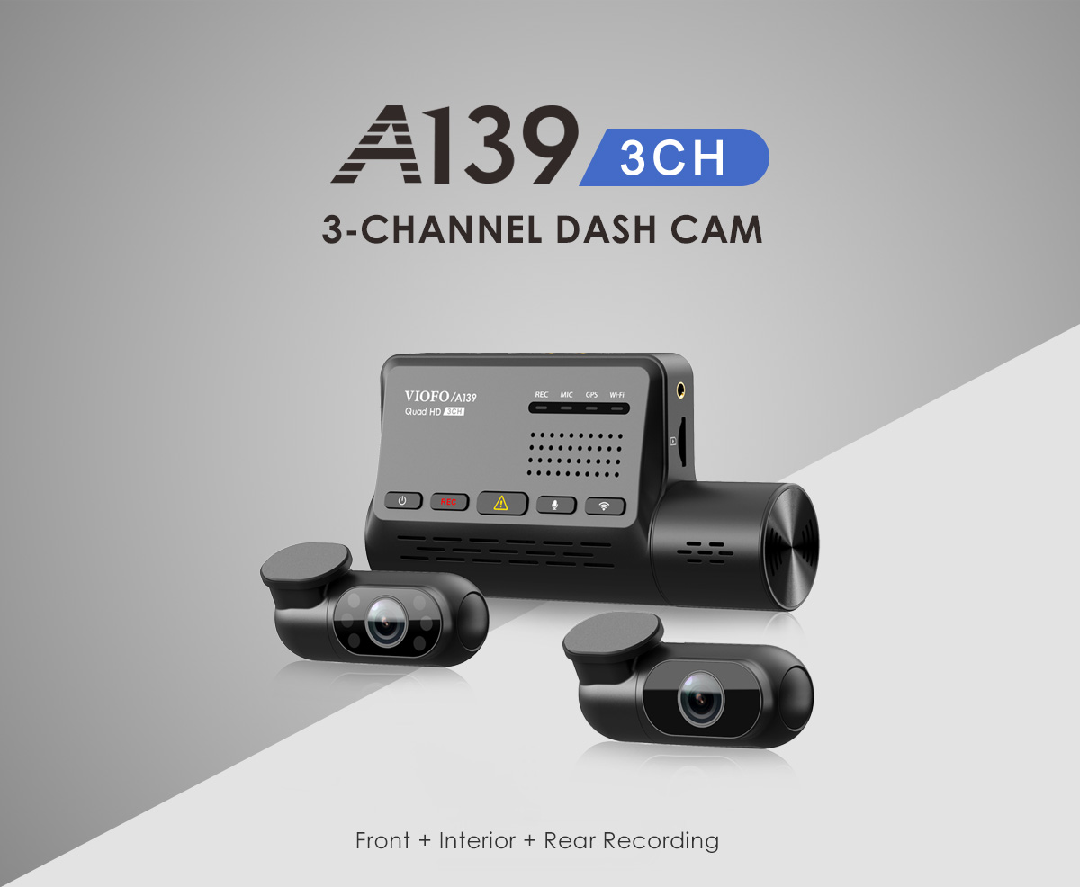 VIOFO A139 3 Channel Dash Cam - OCD Tronic