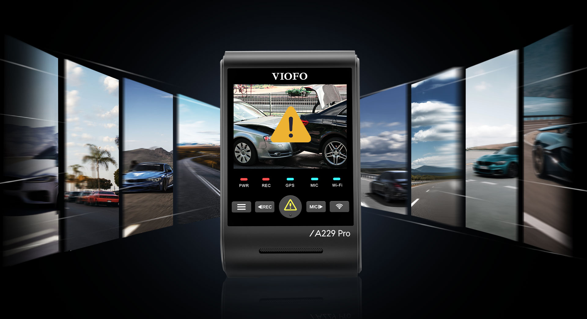 Viofo dashcam A229 Pro 2CH 4K Wifi GPS - Allcam
