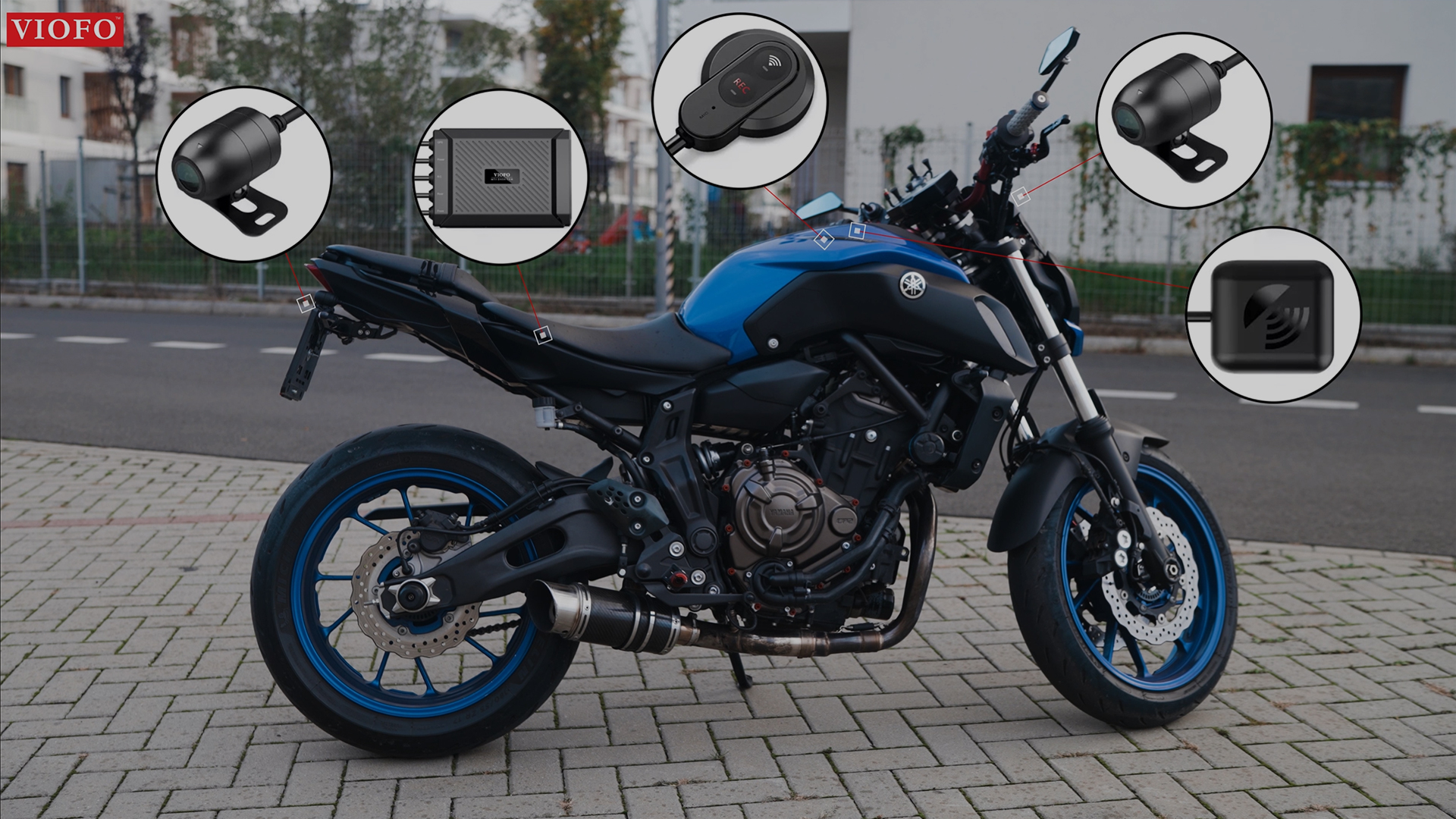 VIOFO MT1 Dual Channel 1080P Motorcycle Wi-Fi Dash Cam