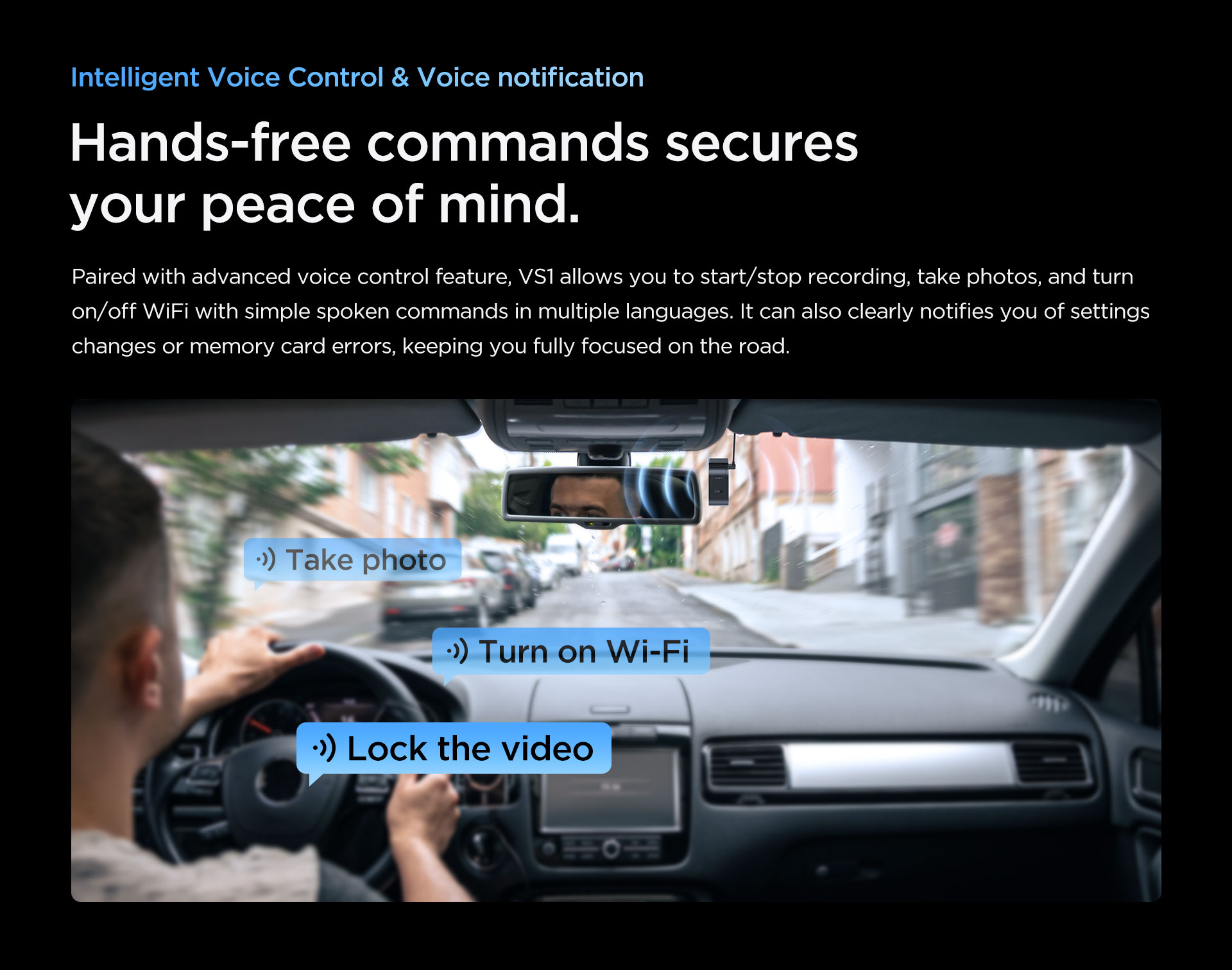 VIOFO VS1 Mini 2K HDR with Sony STARVIS 2 IMX675 Sensor 5GHz Wi-Fi Voice  Control GPS Dash Cam with Free 32GB MicroSD Card